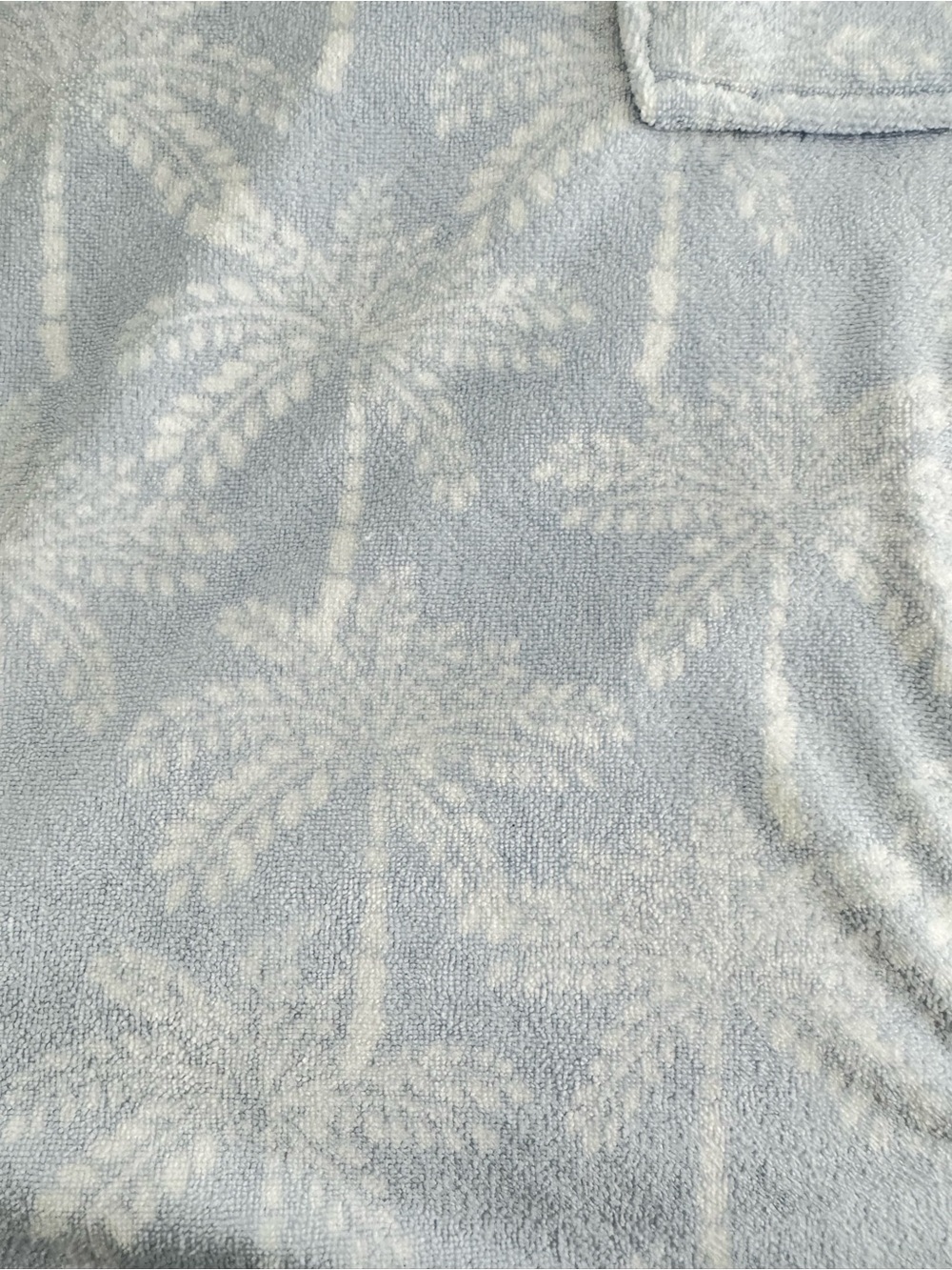 Light Blue Palm-Print Hooded Swim Coverup ~ Throwzy by Mario Lorenz - Picture 8 of 8